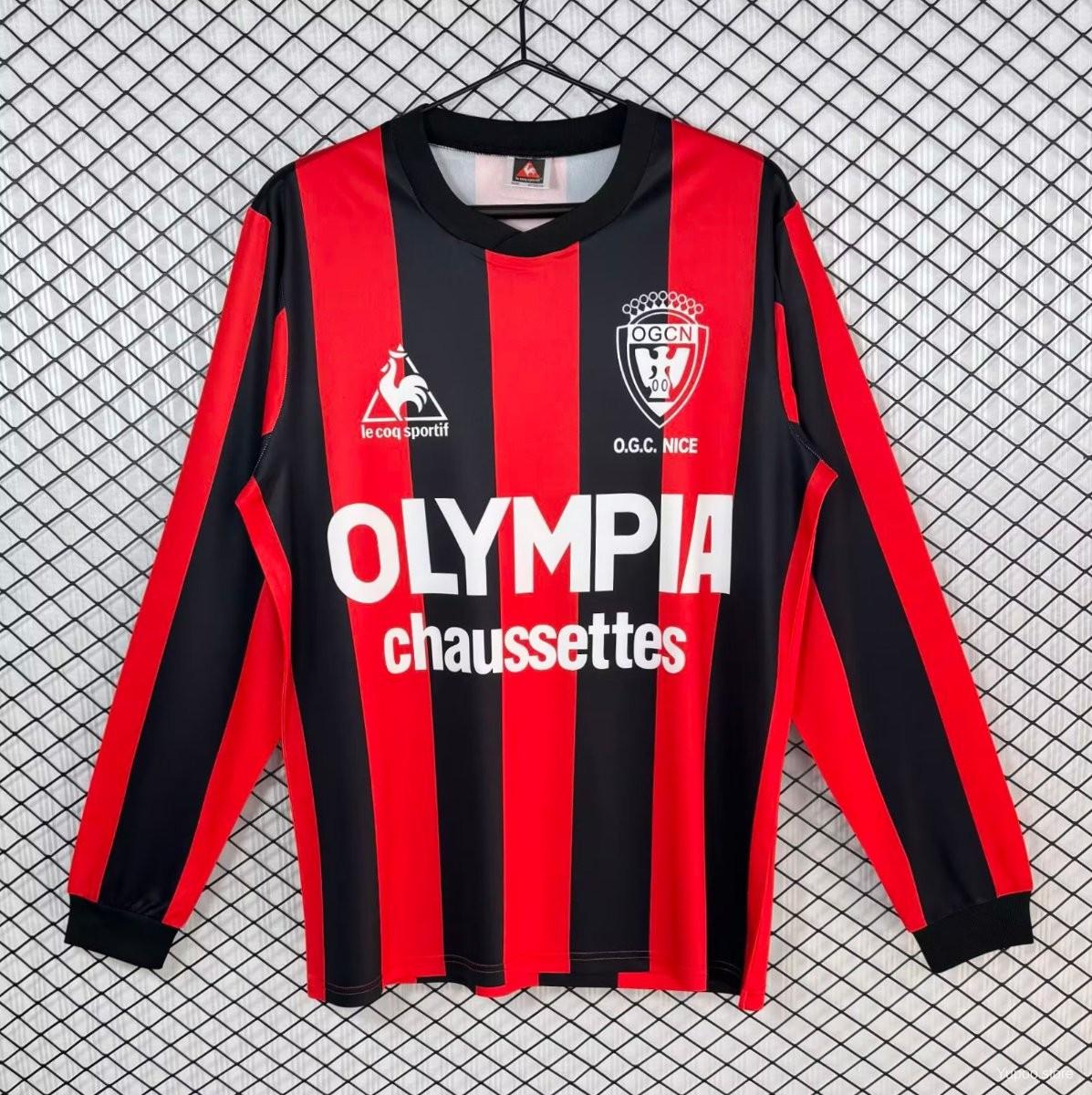 Camiseta de fútbol Nice 1977/78 ESPECIAL MANGA LARGA VERSION FAN